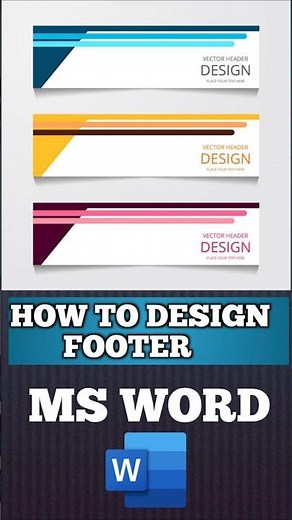 How to Design Footer in Word | How to Design Footer in Word @TechnicalGuruji @TrakinTech