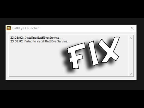 Failed to install BattleEye Service FIX 100% working (PUBG, Fortnite, R6)