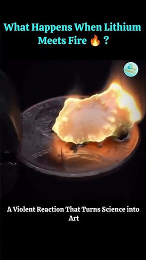 What Lithium Does When It Touches Fire 🔥⚡