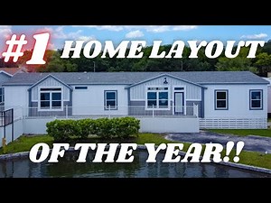 Has to be the best mobile home layout I've seen! This house is astonishing! Home Tour