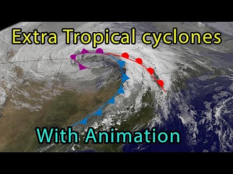 Extra-Tropical (Temperate) cyclones - Characteristics with Animation | UPSC (CSE) | Geography