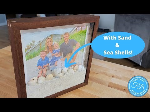 How To Build A Simple Shadow Box Picture Frame With Splines || Woodworking Project