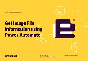 Get Image File Information using Power Automate — Encodian