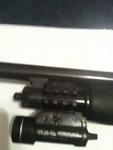 BulletBender56) Lasermax Mossberg 500 Shotgun Tri-Rail review'' With TLR-1s Flashlight Optic