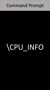 🖥️✨ Discover Your CPU's Secrets with WMIC! ✨🖥️ Want to know everything about your computer's processor? 💻🔍 Use this powerful command in Command Prompt: wmic CPU get Name,NumberOfCores,NumberOfLogicalProcessors,MaxClockSpeed,Manufacturer,ProcessorId,Architecture,Family,Caption,Description,L2CacheSize,L3CacheSize,SocketDesignation,Status 🔎 This command reveals: Name 🏷️ Number of Cores 🧠 Logical Processors 🔄 Max Clock Speed ⚡ Manufacturer 🏢 Processor ID 🆔 Architecture 🏛️ Family 👪 Captio