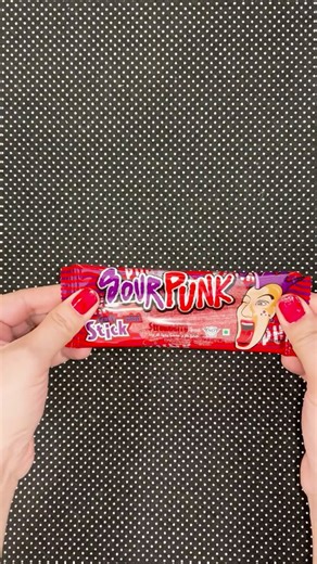 ASMR Sour Punk Jelly Unwrapping 🍬😋 | Sour Candy Crinkle & Chewy Sounds #shorts