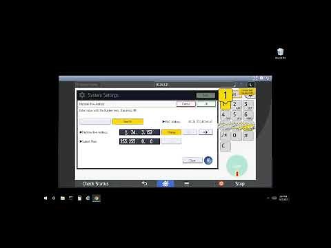 Ricoh IP address settings