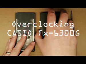 Overclocked CASIO fx-6300G graphics calculator (1.8 MHz vs 0.8 MHz)