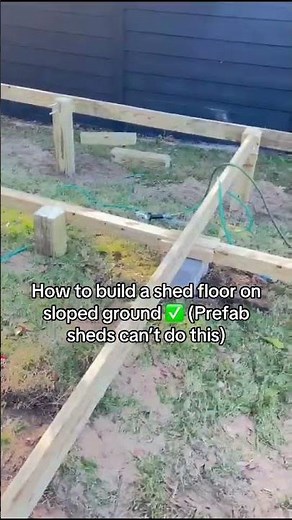 How to Build a Shed Floor on a Slope (Prefab Can’t Do This)