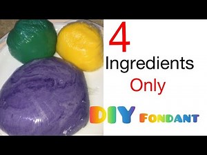 How to make Fondant Icing | 4 ingredients only | Ideas Vlogs.