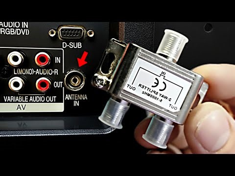 Insert an antenna splitter into the TV and all the channels in the world will be unlocked