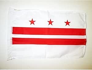 AZ FLAG Washington DC Flag 18'' x 12'' cords - District of Columbia SMALL flags 30 x 45cm - Banner 18x12 in