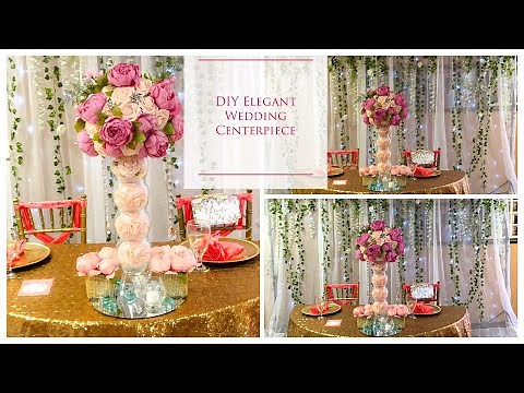 DIY Tall Elegant Wedding Centerpiece | DIY Wedding Centerpieces | DIY Tutorial |DOLLAR TREE!!!