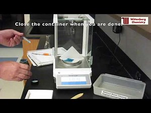 How to use an analytical balance