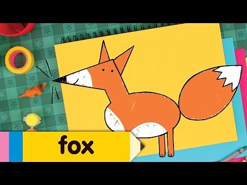 How To Draw A Fox | Simple Drawing Lesson For Kids | Step By Step