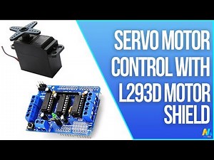 Arduino Servo Motor Control with Motor Driver Shield L293D