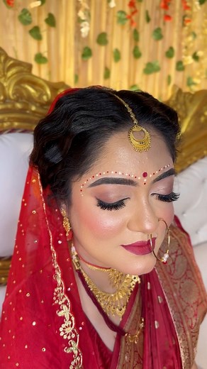 12K views · 368 reactions | REAL Bride of PAYEL’S MAKEUP ✨ booking or classes contact our official number 8017996157 ☎️ #makeupartistpayeldebnath #makeupaddict #makeuplook | Payel's Makeup studio An ISO 9001:2015 certified academy | Facebook