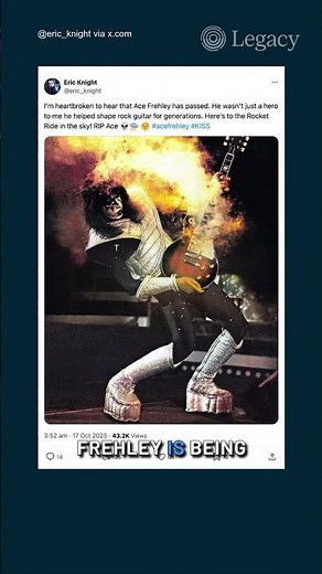 Remembering Ace Frehley, Legendary Guitarist of KISS