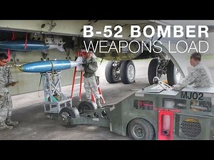 Loading Weapons Onto B-52 Bomber
