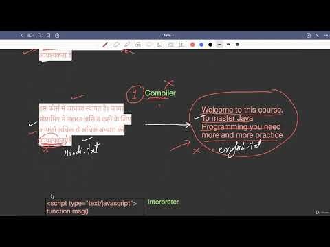 Lecture 4.1 : Compiler vs Interpreter — [Abdul Bari] Java Course