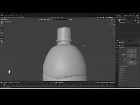 How to Model a Stylish Plastic Bottle in Blender #blender #3dmodeling #plasticbottle