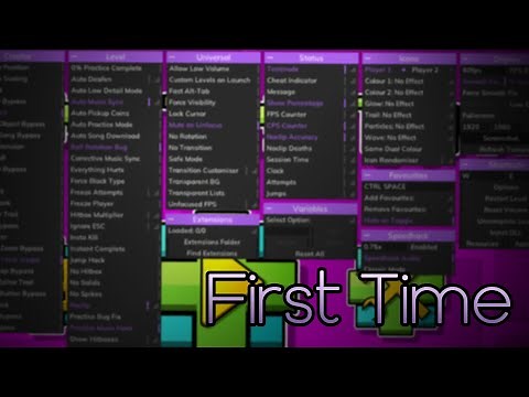 Using Mega Hack v7 in Geometry Dash for The First Time...