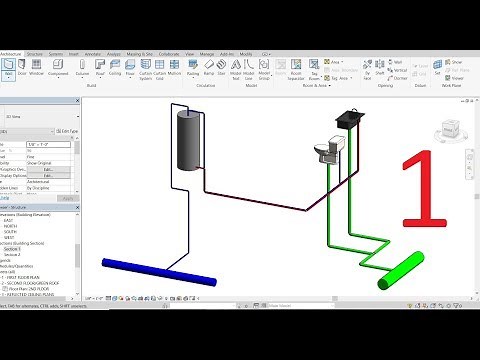 3D Plumbing Plan - Autodesk Revit 2018 - Part 1