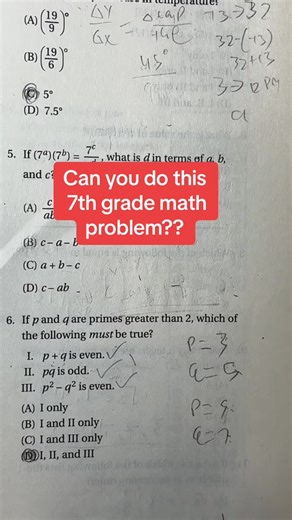 2.9K views · 35 reactions | 7TH GRADE MATH PROBLEM – SAT & PSAT HACK Solve tricky 7th grade-level math problems with this simple SAT and PSAT hack. Perfect for boosting your score in 2024! | The math tutor | Facebook