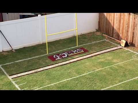 DIY Backyard Football Field