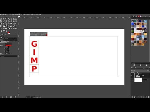 Gimp 2.10.6 – Neu -Vertikale Textebenen