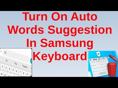 Turn On Auto Words Suggestion In Samsung Keyboard