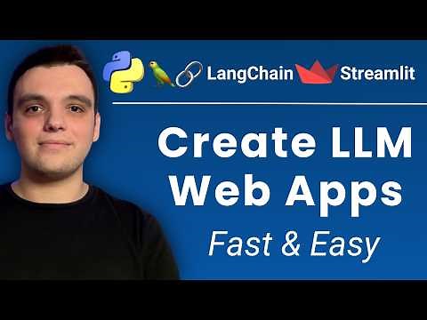 Create LLM Web Apps Easily with Python, LangChain & Streamlit (Step-by-Step)
