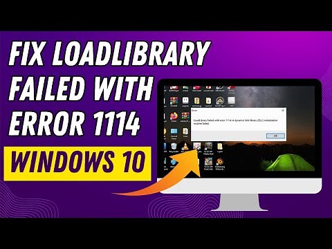 FIX loadlibrary failed with error 1114 a dynamic link library (dll) initialization
