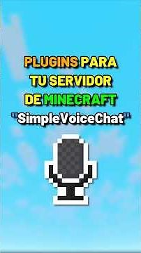 PLUGINS for your Minecraft SERVER - Simple Voice Chat (VOICE CHAT)