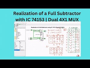 Logisim Simulation _15 | Realization of a Full Subtractor with IC 74153 | Dual 4X1 MUX | తెలుగు