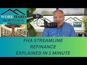 💰 FHA Streamline Refinance Explained in 1 Minute | Lower Your Mortgage Without the Headaches