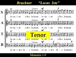 Bruckner - Locus Iste - WAB23 - Tenor