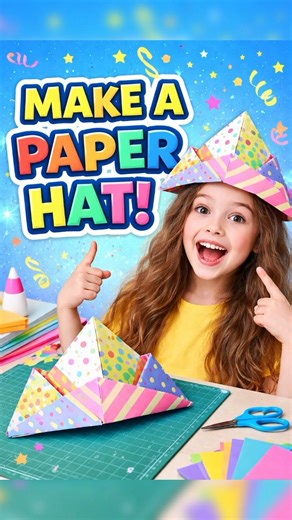 how to make paper hat 🤠#papercraft #hat #paperhat #diy #craft #shorts #viral ‪@PAPERCRAFT4746‬
