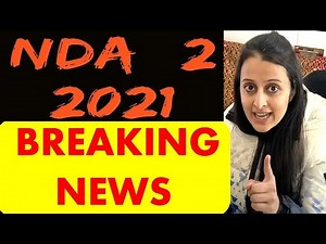 NDA 2 - 2021 : BREAKING NEWS | NOTIFICATION OUT FOR 2021 | Neha Agrawal | Mathematically Inclined