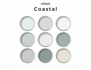 Coastal Valspar Paint Color Palette | Whole House Paint Palette - Etsy UK