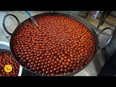 Factory Making of Gulab Jamun l इतने सारे गुलाब जामुन कभी एक साथ बनते नहीं देखे होंगे l Gujarat Food