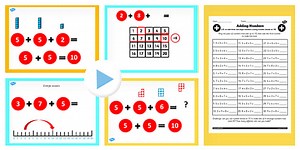 Year 2 Adding Three One-Digit Numbers Lesson 1 Using Number Facts to 10 Teaching Pack