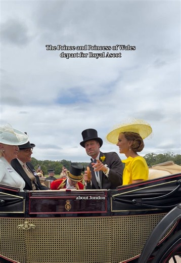 Prince and Princess of Wales Depart for Royal Ascot — Public Meeting Ahead of Procession