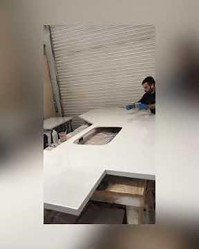 Epoxy countertops done over fabricated mdf