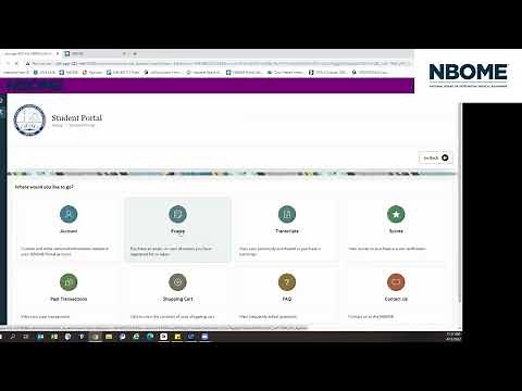 NBOME Portal Walkthrough