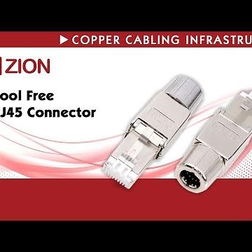 Tool Free RJ45 Connector, CAT6A Field Termination Plug
