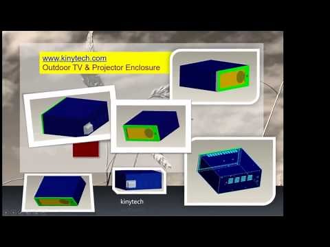 How to build the outdoor projector enclosure? projector box case DIY.