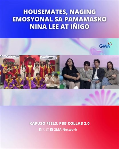 #KapusoFeels: Full support pa rin sina #LeeVictor at #IñigoJose sa mga housemates! 🥹 Watch #GMAPBBCollab on weekdays at 9:40 PM and on weekends at 6:15 PM on GMA! For more Kapuso Feels, visit bit.ly/KapusoFeels