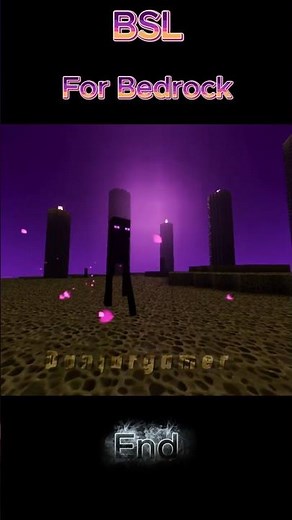 This is BSL Shaders on Minecraft Bedrock! (All Dimensions) #BSLShaders #MinecraftPE #Shorts