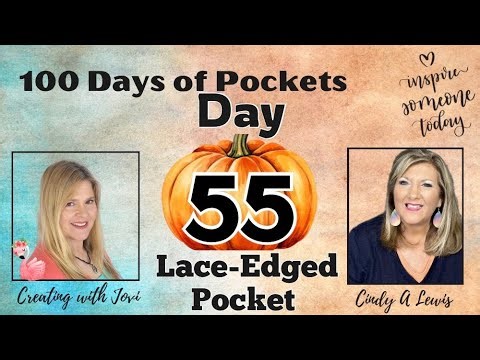 100 Days of Pockets DAY 55 Lace Edged Pocket